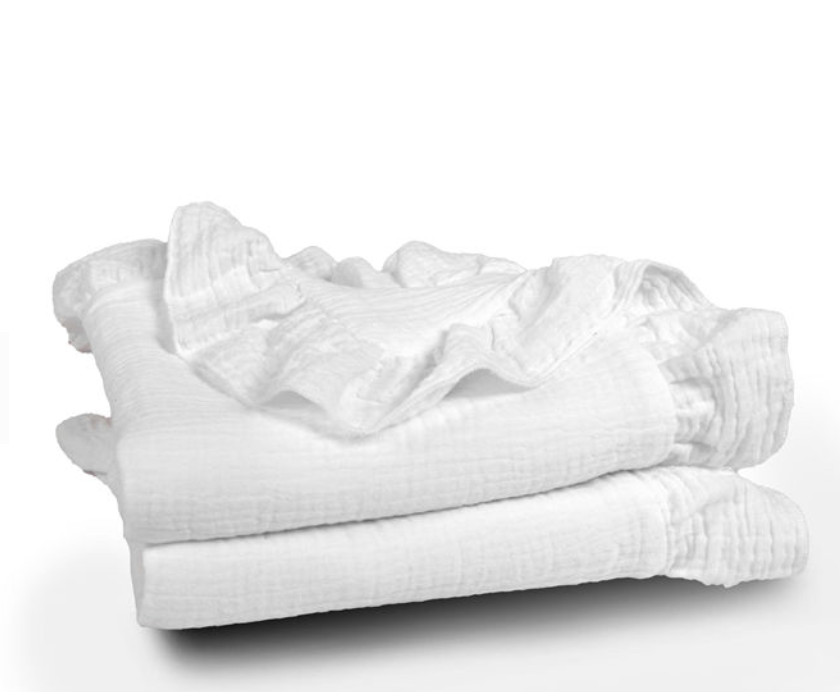 White Ruffle Swaddle